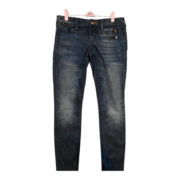 Gap 1969 Jeans Womens Size 26/2A Always Skinny Low Rise Original Fit Dark Denim - Picture 1 of 5